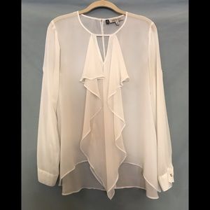 White Chiffon Shirt